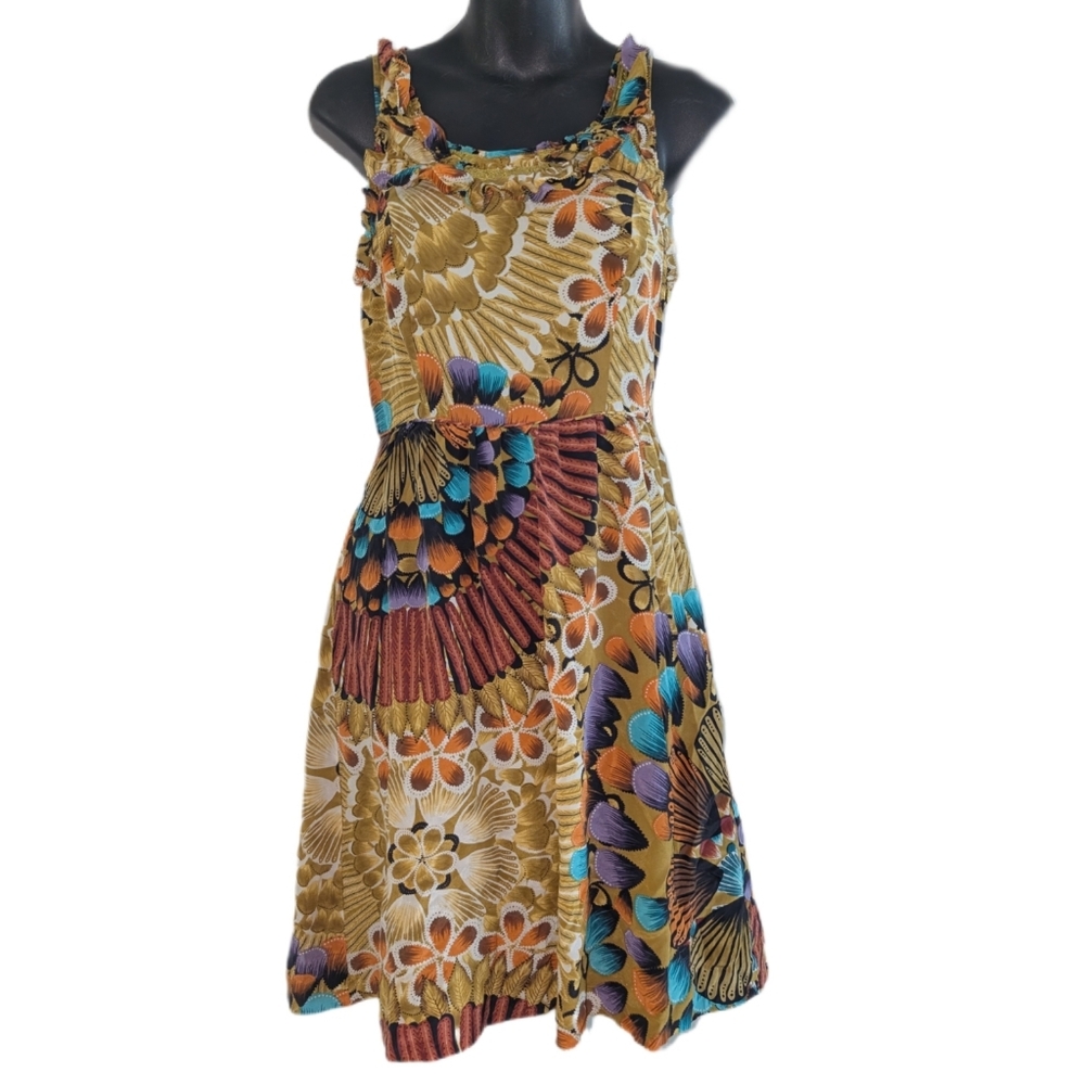 Anthropologie Edme & Esyllte Lappula sleeveless silk dress Size 0